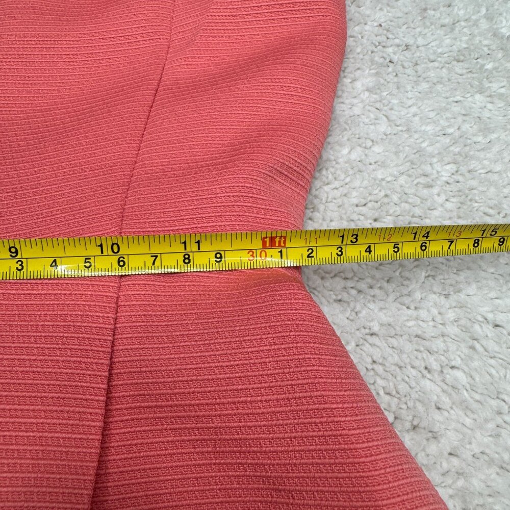 Tahari ASL Women's Bow Cocktail Dress Fit & Flare Coral Pink, Size 2 - Picture 9 of 9